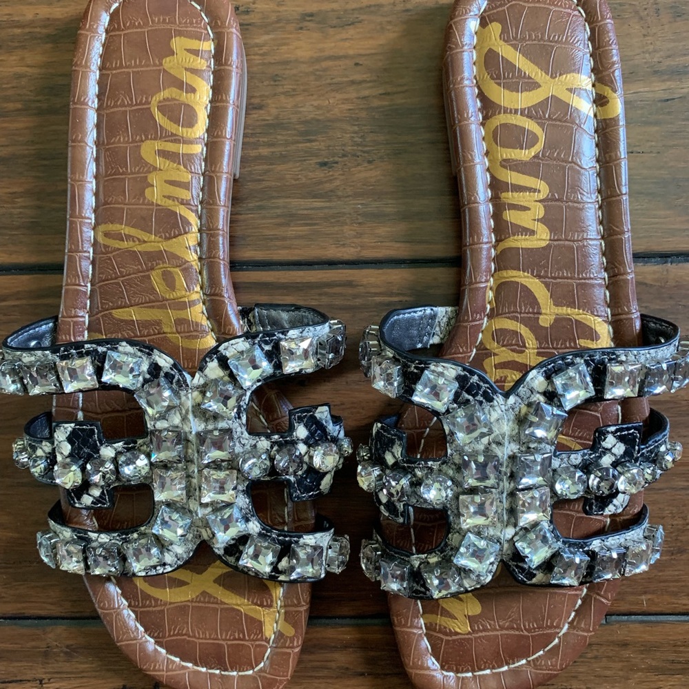 NWOT Sam Edelman Bay 2 Embellished Slide Sandal